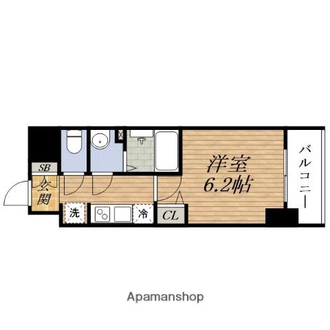 アルティザ新大阪DC(1K/7階)の間取り写真