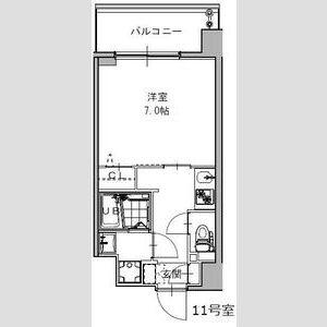 S-RESIDENCE福島GRANDE(1K/9階)の間取り写真