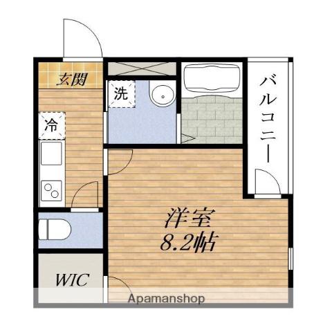 フジパレス豊中市立花(1K/1階)の間取り写真