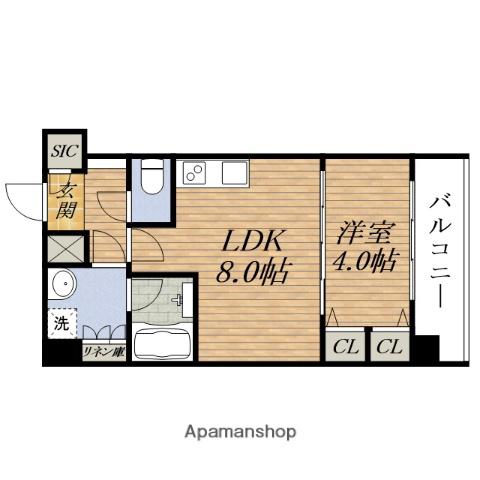 SPLENDIDE Ⅶ(1LDK/9階)の間取り写真