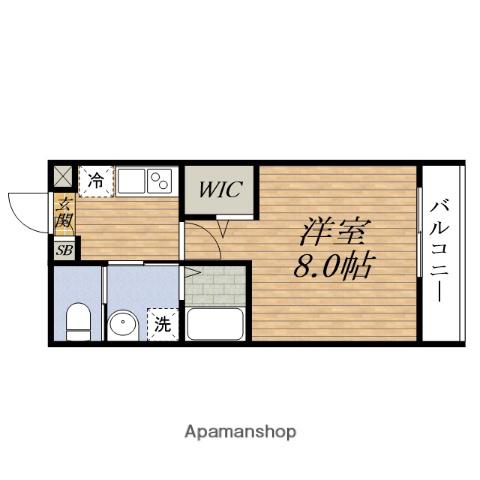 リアコート豊中2 ノース(1K/3階)の間取り写真
