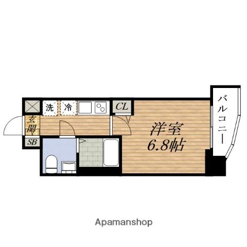 SERENITE ESAKA GRANDE(1K/15階)の間取り写真