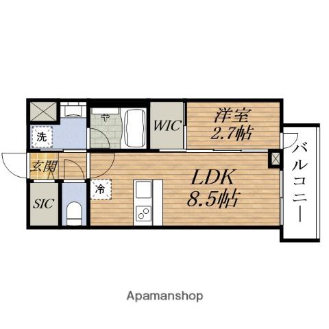 SERENITE ESAKA GRANDE(1LDK/5階)の間取り写真