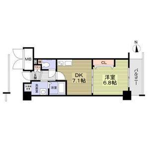 サンローズ南茨木(1DK/2階)の間取り写真