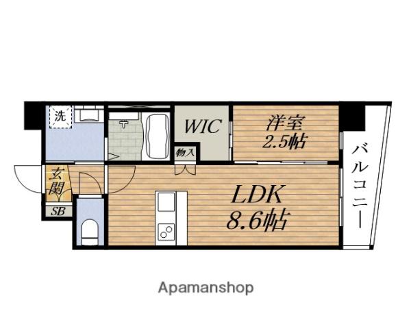 SERENITE新大阪ミラク弐番館(1LDK/10階)の間取り写真