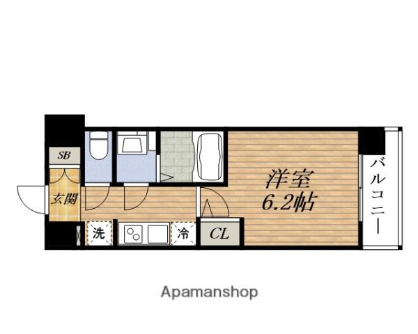 PRESSANCE庄内ブレイシス(1K/5階)の間取り写真