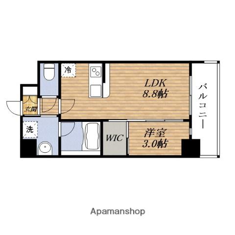 セレニテ新大阪グランデ シュッド(1LDK/11階)の間取り写真