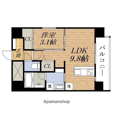EL・SERENO新大阪北(1LDK/5階)の間取り写真