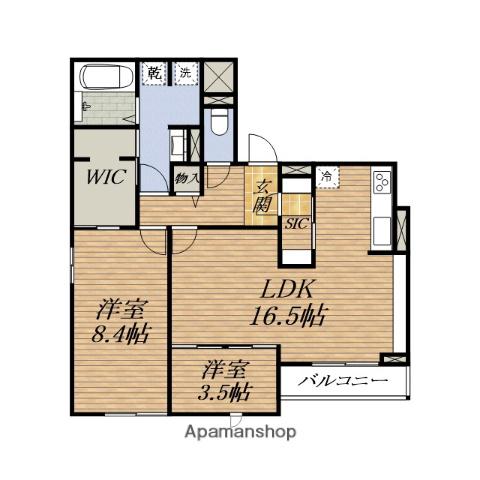 クラシスト千里丘上(2LDK/3階)の間取り写真
