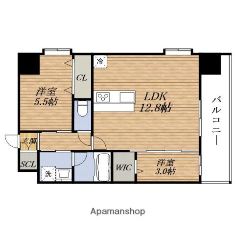 スプランディッドライズ新大阪ノース(2LDK/9階)の間取り写真