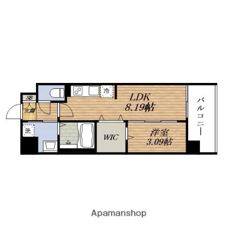 WORVE吹田江坂(1LDK/5階)の間取り写真