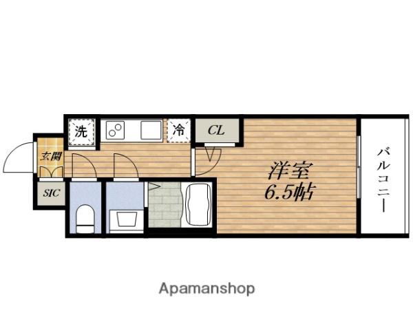 COMFORIA LIV淡路(1K/6階)の間取り写真
