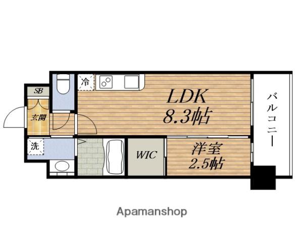 COMFORIA LIV淡路(1LDK/2階)の間取り写真
