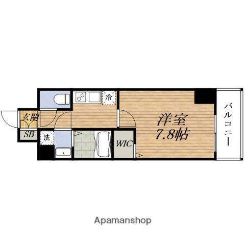 ECORO TOYONAKA(1K/2階)の間取り写真
