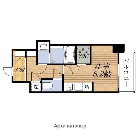 ファーストフィオーレ大阪ウエストウェルビング(ワンルーム/4階)の間取り写真