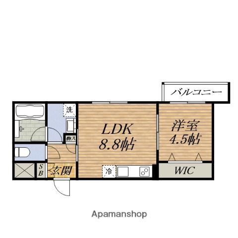 GRAN EPI(1LDK/3階)の間取り写真