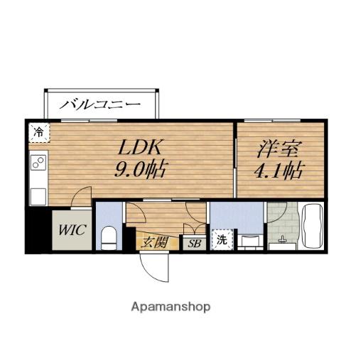 GRAN EPI(1LDK/2階)の間取り写真