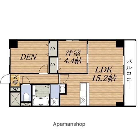 GROOVE豊中RESIDENCE(2LDK/6階)の間取り写真