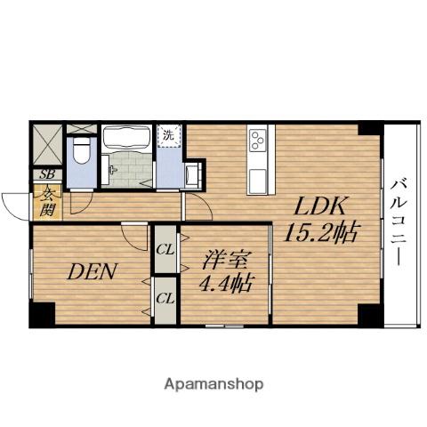 GROOVE豊中RESIDENCE(2LDK/6階)の間取り写真