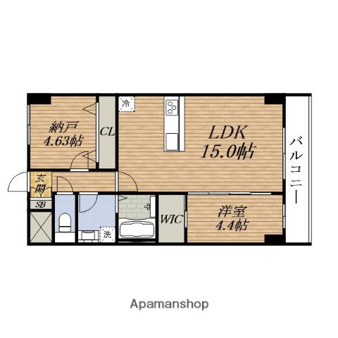 GROOVE TOYONAKA RESIDENCE(2LDK/6階)の間取り写真