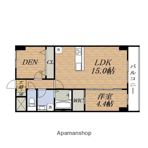 GROOVE豊中RESIDENCE(2LDK/8階)の間取り写真