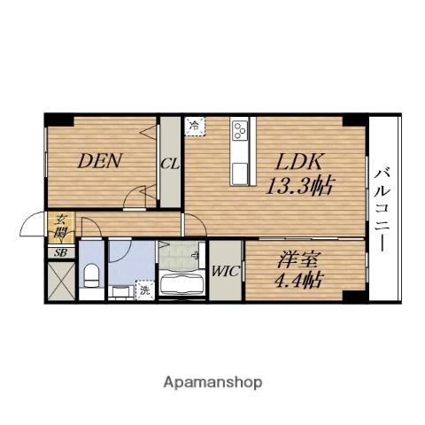 GROOVE豊中RESIDENCE(2LDK/4階)の間取り写真