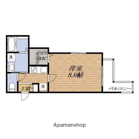 プルメリア カンダイマエ(1K/4階)の間取り写真