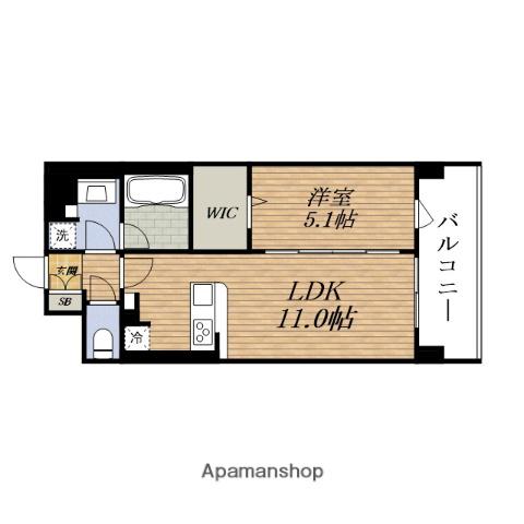 セイワパレスSHIN-OSAKA(1LDK/6階)の間取り写真