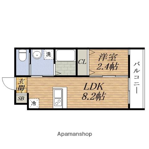 リアコート KANDAIMAEⅡ(1LDK/2階)の間取り写真