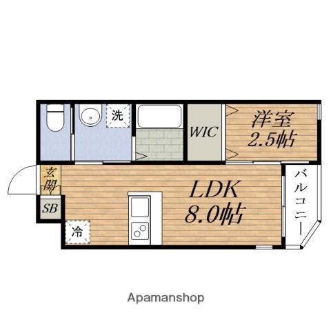 リアコート KANDAIMAEⅡ(1LDK/1階)の間取り写真