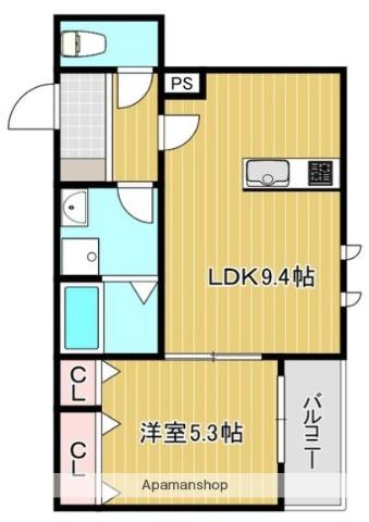 LE COCON(1LDK/3階)の間取り写真
