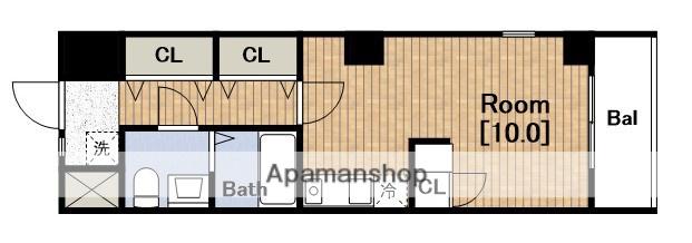 大阪府大阪市西成区 7階建 築17年(1LDK/4階)の間取り写真