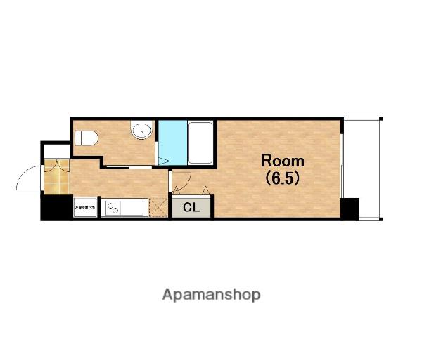 アスリート本町リバーウエスト(1K/4階)の間取り写真