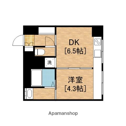 KITAHAMA CONSOLE(1DK/8階)の間取り写真