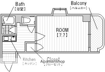 ラフォレスタ(1K/2階)の間取り写真