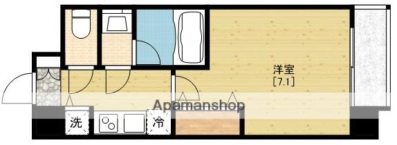 アドバンス難波南シャルム(1K/2階)の間取り写真