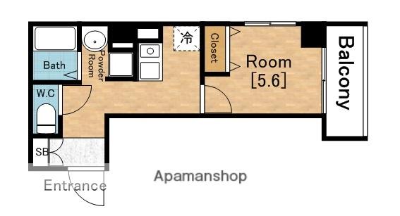 みおつくし東なんば(1K/7階)の間取り写真