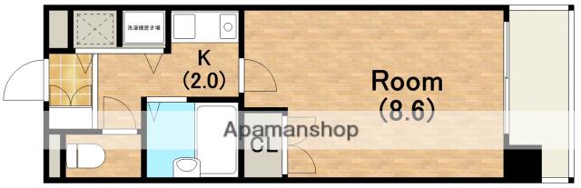 プリメーロ江戸堀(1K/4階)の間取り写真