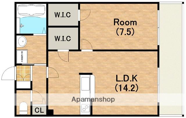 ルクレ阿波座レジデンス(1LDK/10階)の間取り写真