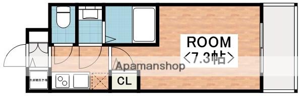 エグゼ難波南Ⅴ(1K/7階)の間取り写真