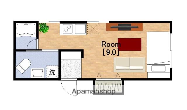 エスタバウ南堀江(1K/4階)の間取り写真