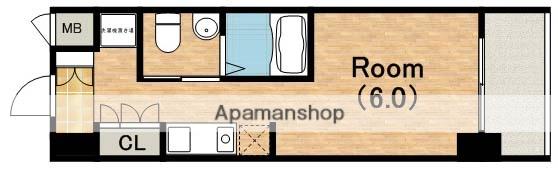 エスリード心斎橋西(1K/10階)の間取り写真