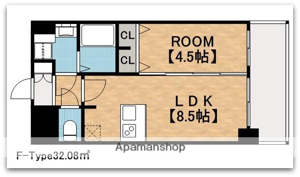 プレサンスOSAKA DOMECITYワンダー(1LDK/11階)の間取り写真