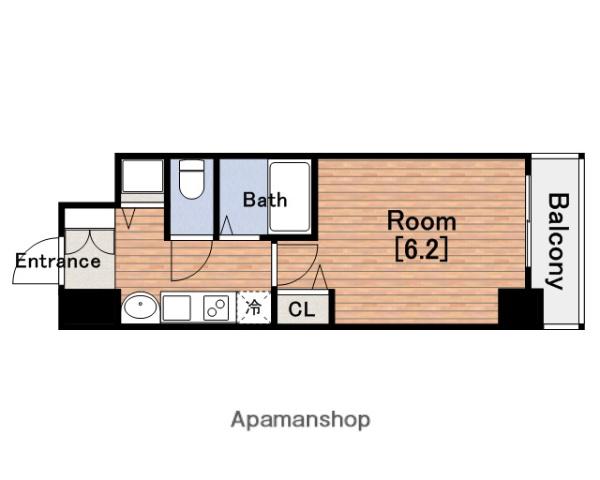 プレサンス本町ジョイス(1K/8階)の間取り写真
