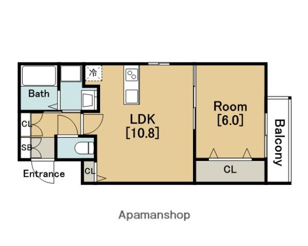 グランパシフィックプラムスクエア(1LDK/3階)の間取り写真