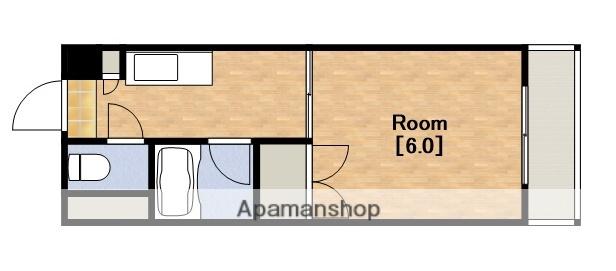 DO九条1(1K/10階)の間取り写真