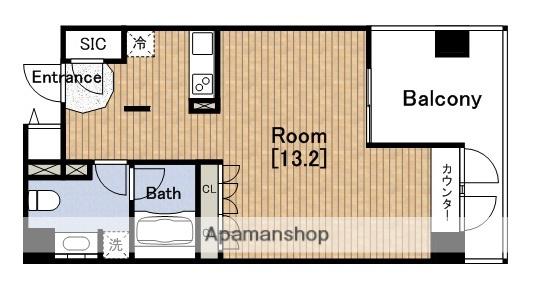 プライムアーバン堺筋本町(ワンルーム/10階)の間取り写真