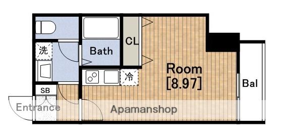 プライムアーバン松屋町(ワンルーム/6階)の間取り写真