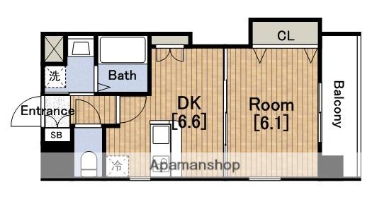 LUXE大正(1K/3階)の間取り写真