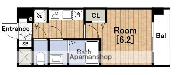 レオンコンフォート難波西2(1K/10階)の間取り写真